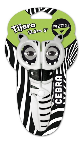 (118855) TIJERA PIZZINI ZEBRA ESCOLAR - LIBRERIA ESCOLAR - TIJERAS