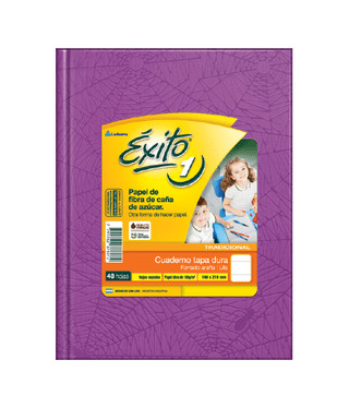 (143072) CUAD. EXITO 48 LILA RAYADO - CUADERNOS - CUADERNOS LEDESMA