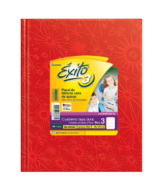 (143107) CUAD. EXITO N*3 UNIV X 48 ROJO RAYA - CUADERNOS - CUADERNOS LEDESMA