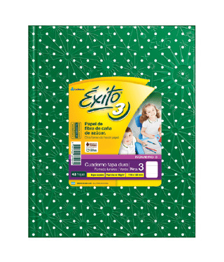 (143132) CUAD. EXITO N*3 LUNAR X 48 VERDE - CUADERNOS - CUADERNOS LEDESMA
