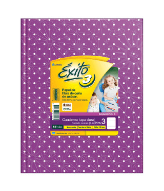 (143137) CUAD. EXITO N*3 LUNAR X 48 LILA - CUADERNOS - CUADERNOS LEDESMA