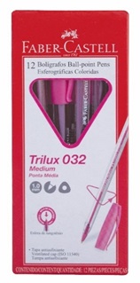 (145009) BOL. FABER TRILUX 032 ROSA - ESCRITURA - BOLIGRAFOS
