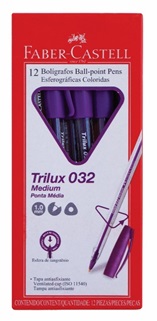 (145010) BOL. FABER TRILUX 032 VIOLETA - ESCRITURA - BOLIGRAFOS