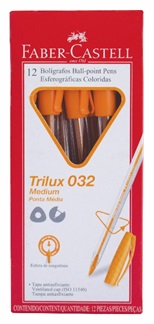 (145011) BOL. FABER TRILUX 032 NARANJA - ESCRITURA - BOLIGRAFOS