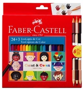 (145034) PINTURITAS FABER X 24 LARGAS - ESCRITURA - PINTURITAS
