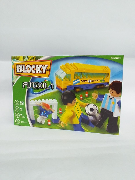 (5040621) BLOCKY FUTBOL 1 90 PCS 0621 - JUGUETERIA CREATIVO - DIMARE