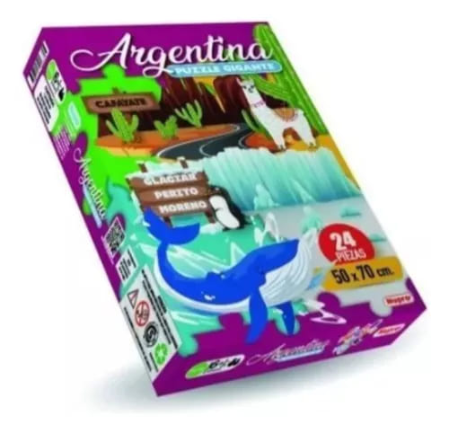 (5062254) PUZLE X 24 ARGENTINA NUPRO 2254 - JUGUETERIA JUEGOS - NUPRO