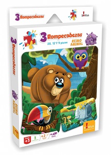 (514727) JUEGO BONTUS PUZLE REINO ANIMAL - JUGUETERIA JUEGOS - BONTUS