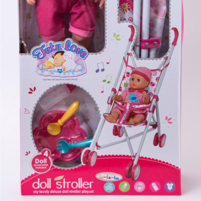 (54381862) DOLL STROLLER LA LE LE 81862 - JUGUETERIA IMPORTADO - LA LE LU