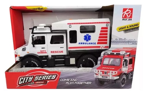 (566IK0005) AMBULANCIA TODO TERREN ISAKITO 0005 - JUGUETERIA IMPORTADO - ISAKITO