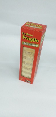 (567009) TORRE FRAGIL MADERA EN CAJA ROJA - JUGUETERIA NACIONAL - JUEGOS MADERA