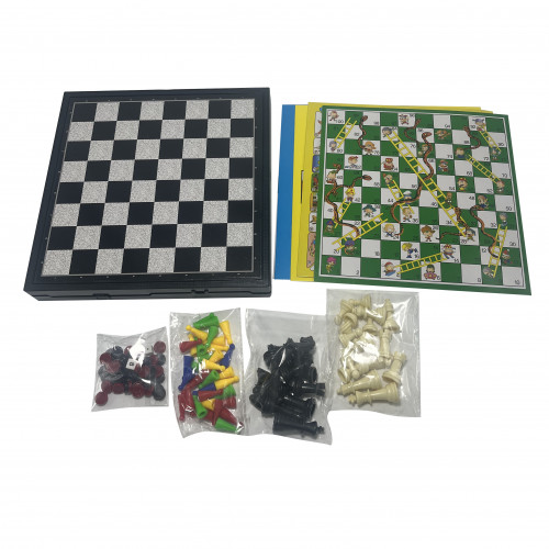 (580JM05) JUEGO DE MESA 5 EN 1 *360* JM05 - JUGUETERIA IMPORTADO - GRUPO 360